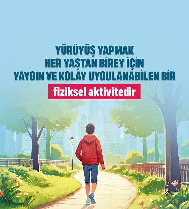 sağlıklı yaşam için yürüyüş